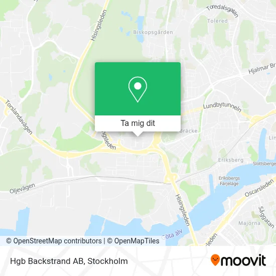Hgb Backstrand AB karta