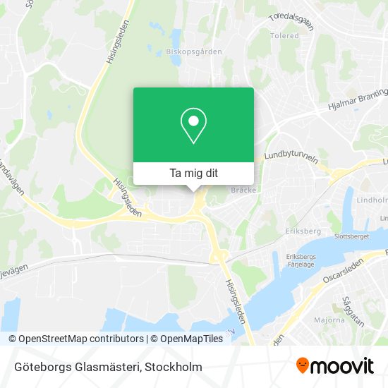 Göteborgs Glasmästeri karta