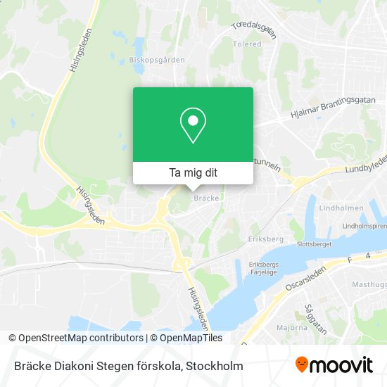 Bräcke Diakoni Stegen förskola karta