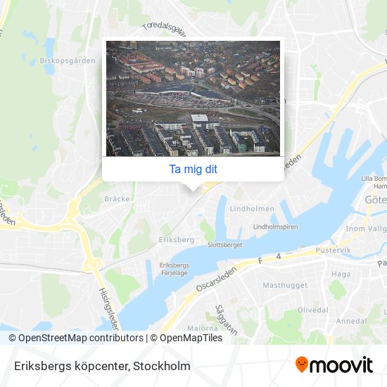 Eriksbergs köpcenter karta