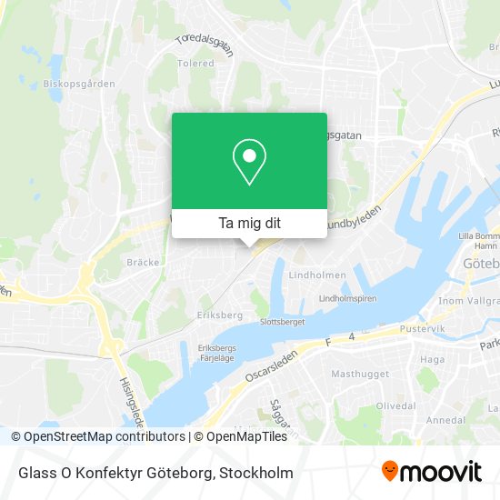 Glass O Konfektyr Göteborg karta