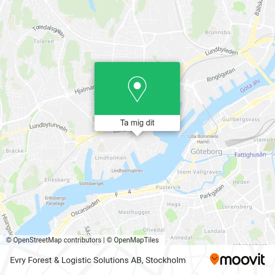 Evry Forest & Logistic Solutions AB karta