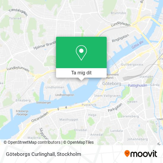 Göteborgs Curlinghall karta