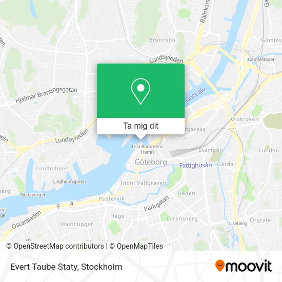 Evert Taube Staty karta