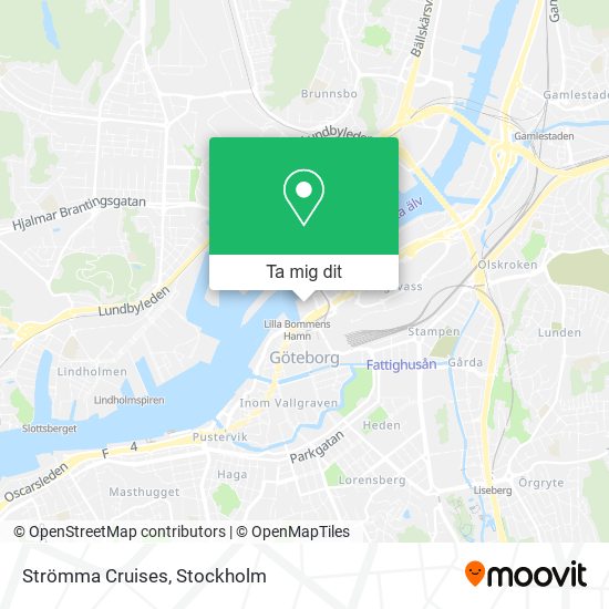 Strömma Cruises karta