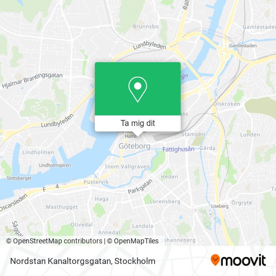 Nordstan Kanaltorgsgatan karta