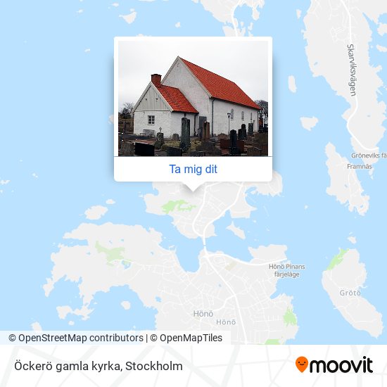 Öckerö gamla kyrka karta