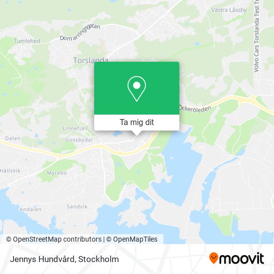 Jennys Hundvård karta