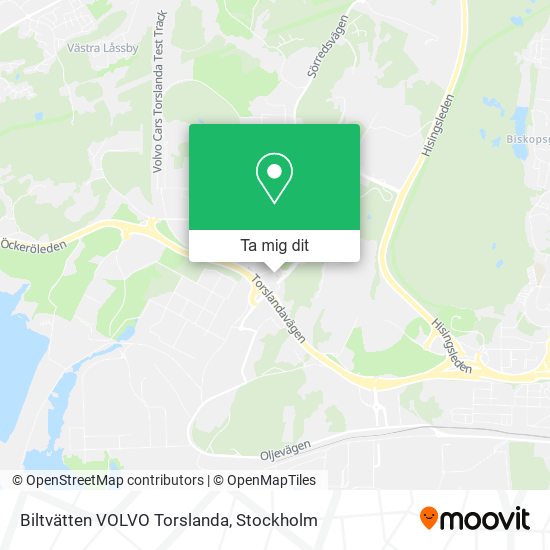 Biltvätten VOLVO Torslanda karta