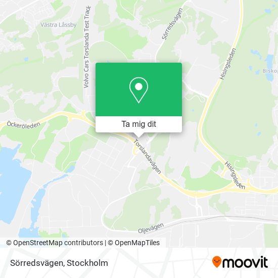 Sörredsvägen karta