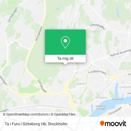 Ta i Furu i Göteborg Hb karta