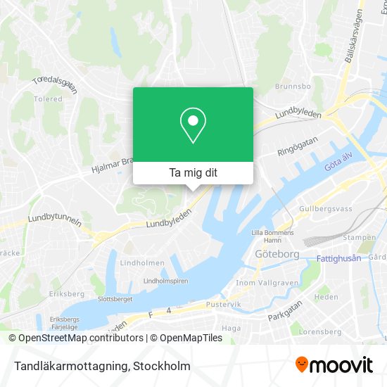 Tandläkarmottagning karta