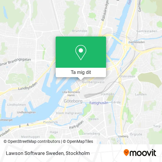 Lawson Software Sweden karta