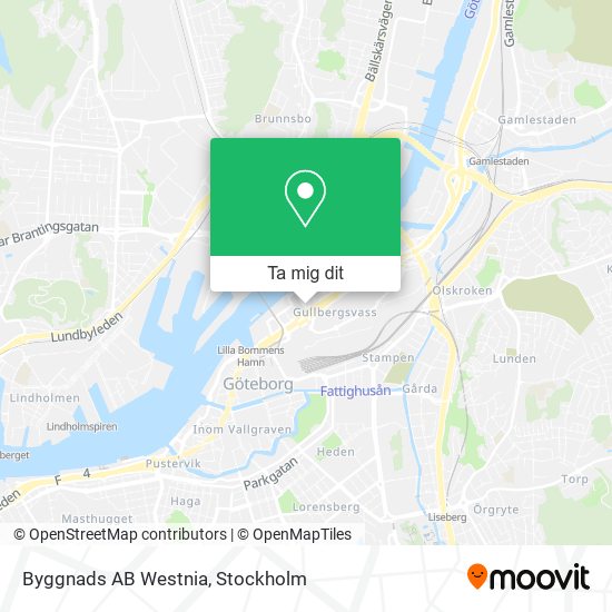 Byggnads AB Westnia karta