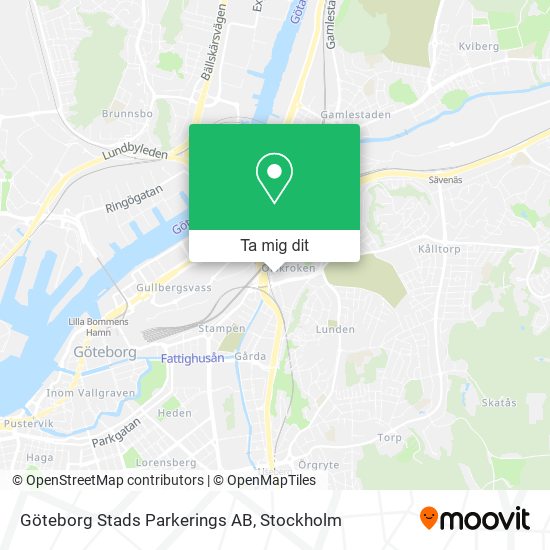 Göteborg Stads Parkerings AB karta