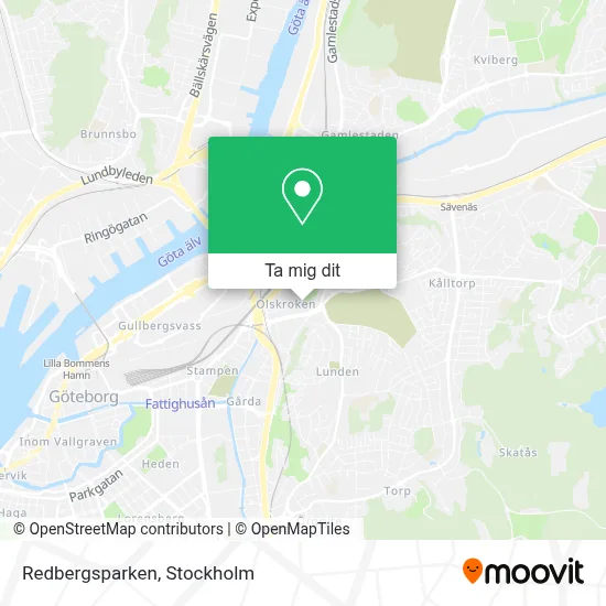 Redbergsparken karta