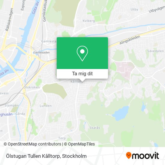 Ölstugan Tullen Kålltorp karta