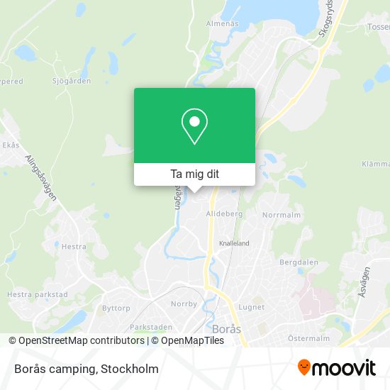 Borås camping karta