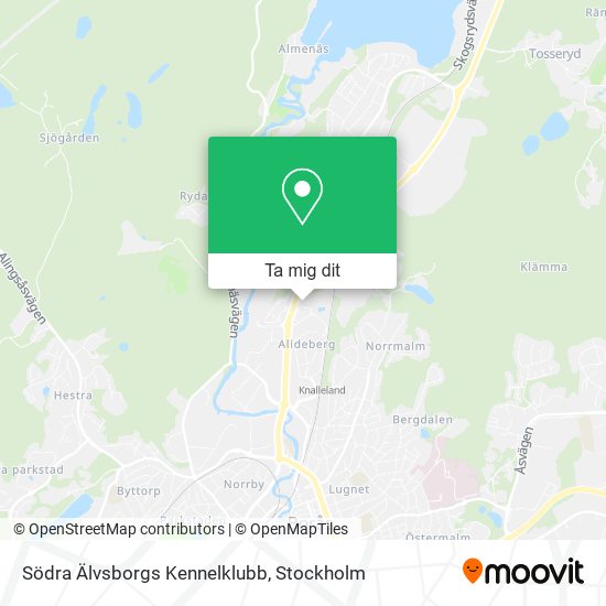 Södra Älvsborgs Kennelklubb karta