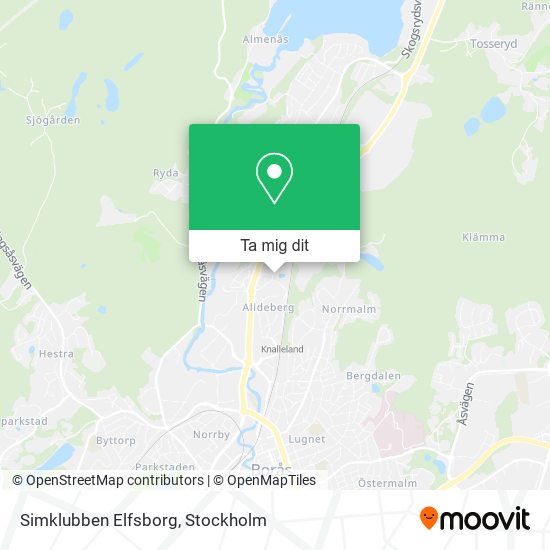 Simklubben Elfsborg karta