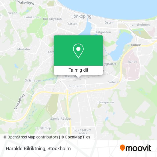Haralds Bilriktning karta