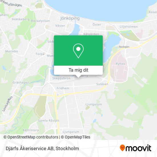 Djärfs Åkeriservice AB karta