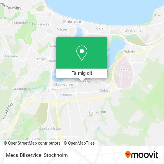 Meca Bilservice karta