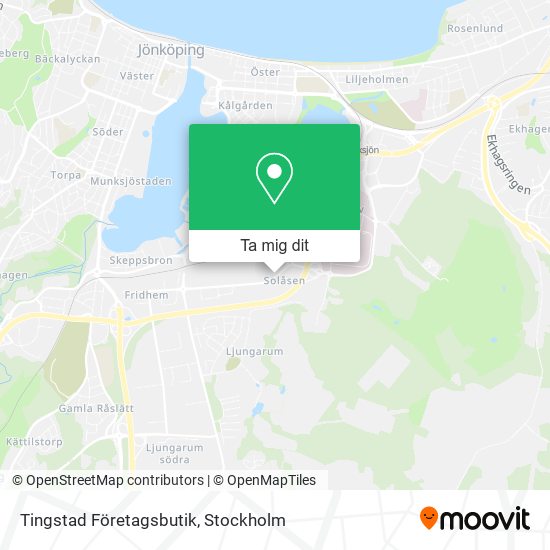 Tingstad Företagsbutik karta