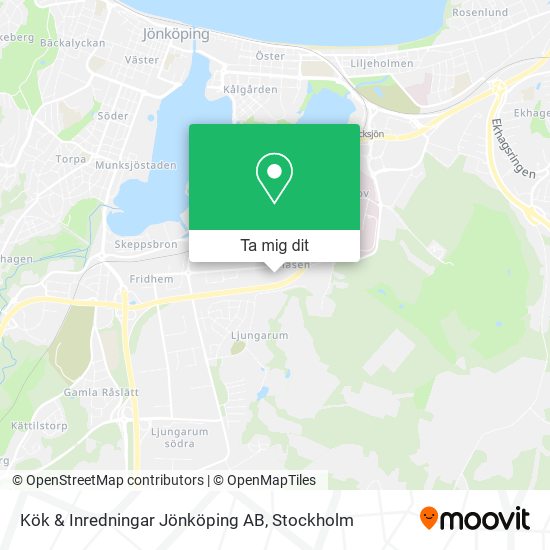 Kök & Inredningar Jönköping AB karta