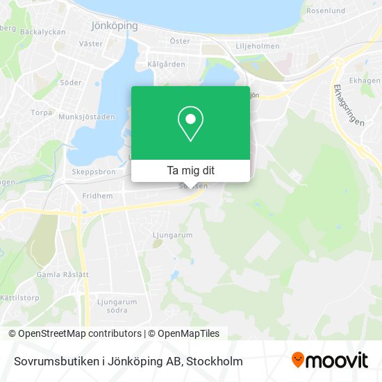 Sovrumsbutiken i Jönköping AB karta