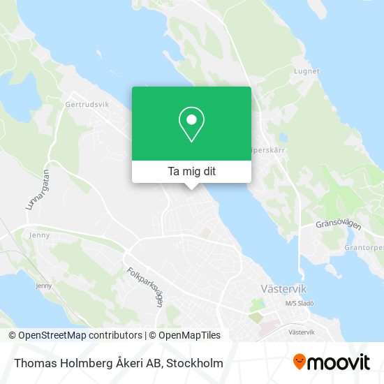 Thomas Holmberg Åkeri AB karta