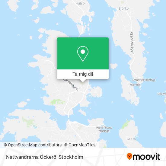 Nattvandrarna Öckerö karta