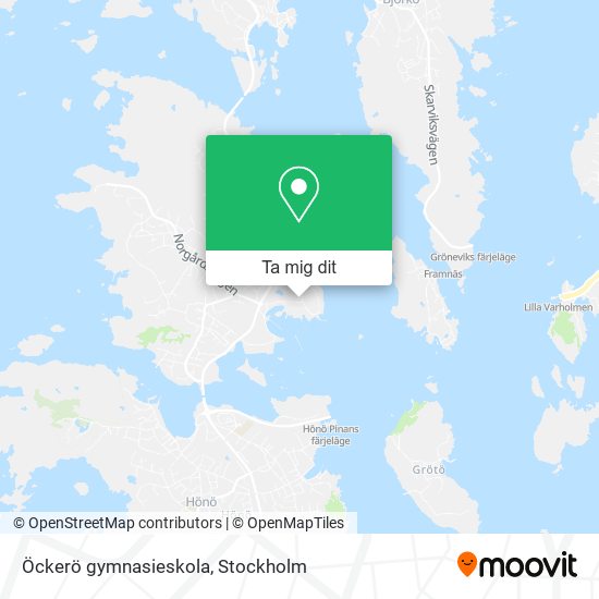 Öckerö gymnasieskola karta