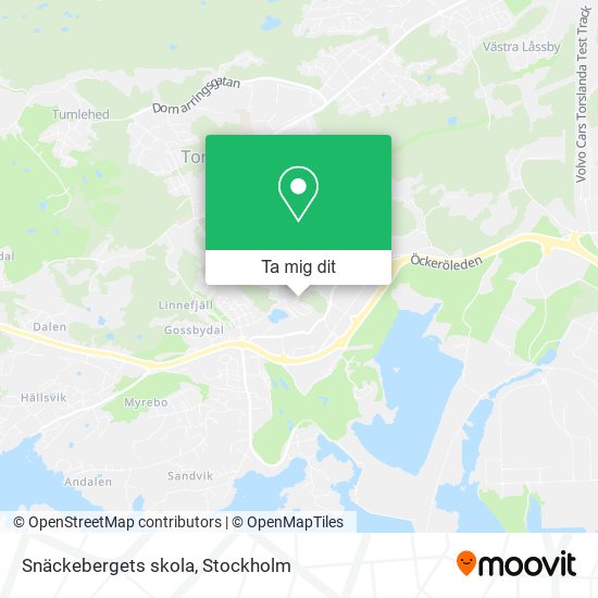 Snäckebergets skola karta