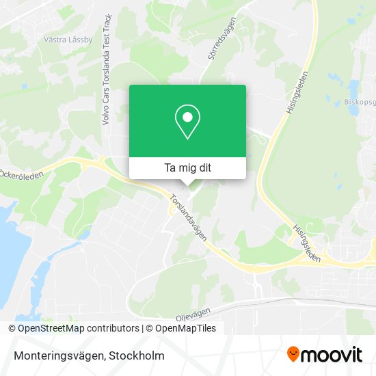 Monteringsvägen karta