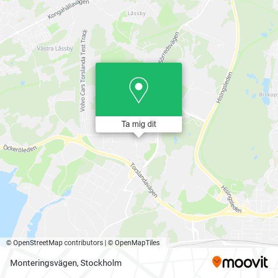 Monteringsvägen karta