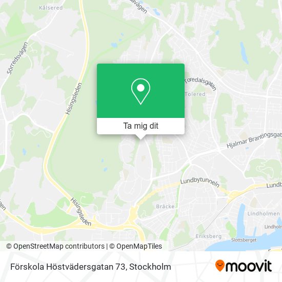 Förskola Höstvädersgatan 73 karta