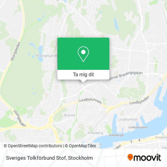 Sveriges Tolkförbund Stof karta
