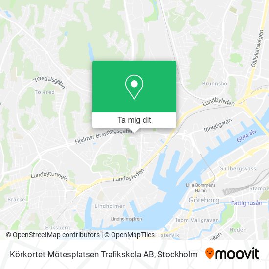 Körkortet Mötesplatsen Trafikskola AB karta
