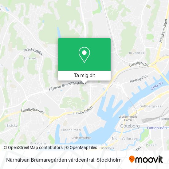 Närhälsan Brämaregården vårdcentral karta