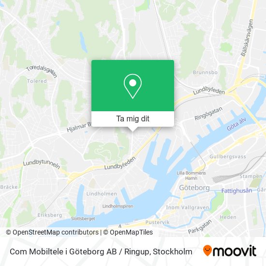 Com Mobiltele i Göteborg AB / Ringup karta