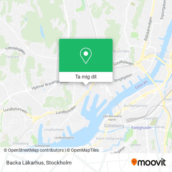 Backa Läkarhus karta