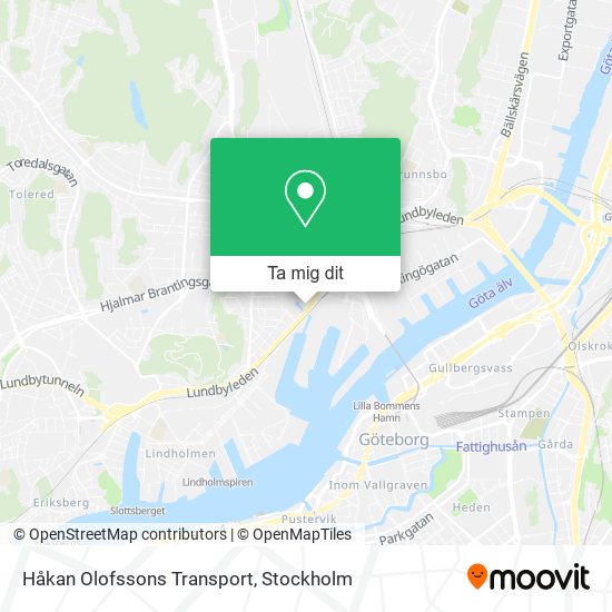 Håkan Olofssons Transport karta