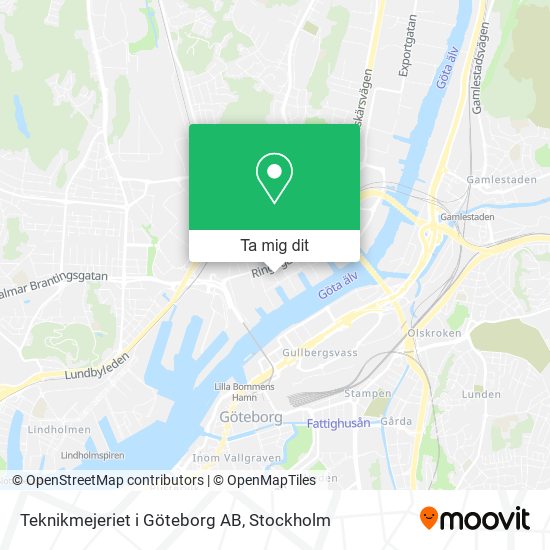 Teknikmejeriet i Göteborg AB karta