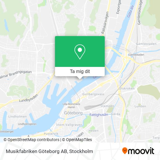 Musikfabriken Göteborg AB karta