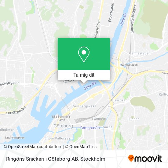 Ringöns Snickeri i Göteborg AB karta