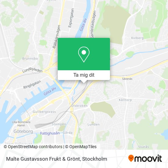 Malte Gustavsson Frukt & Grönt karta