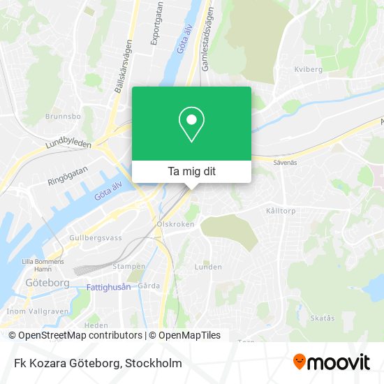 Fk Kozara Göteborg karta