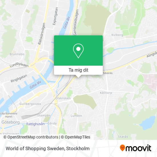 World of Shopping Sweden karta