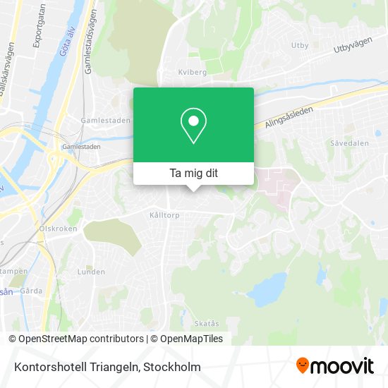 Kontorshotell Triangeln karta